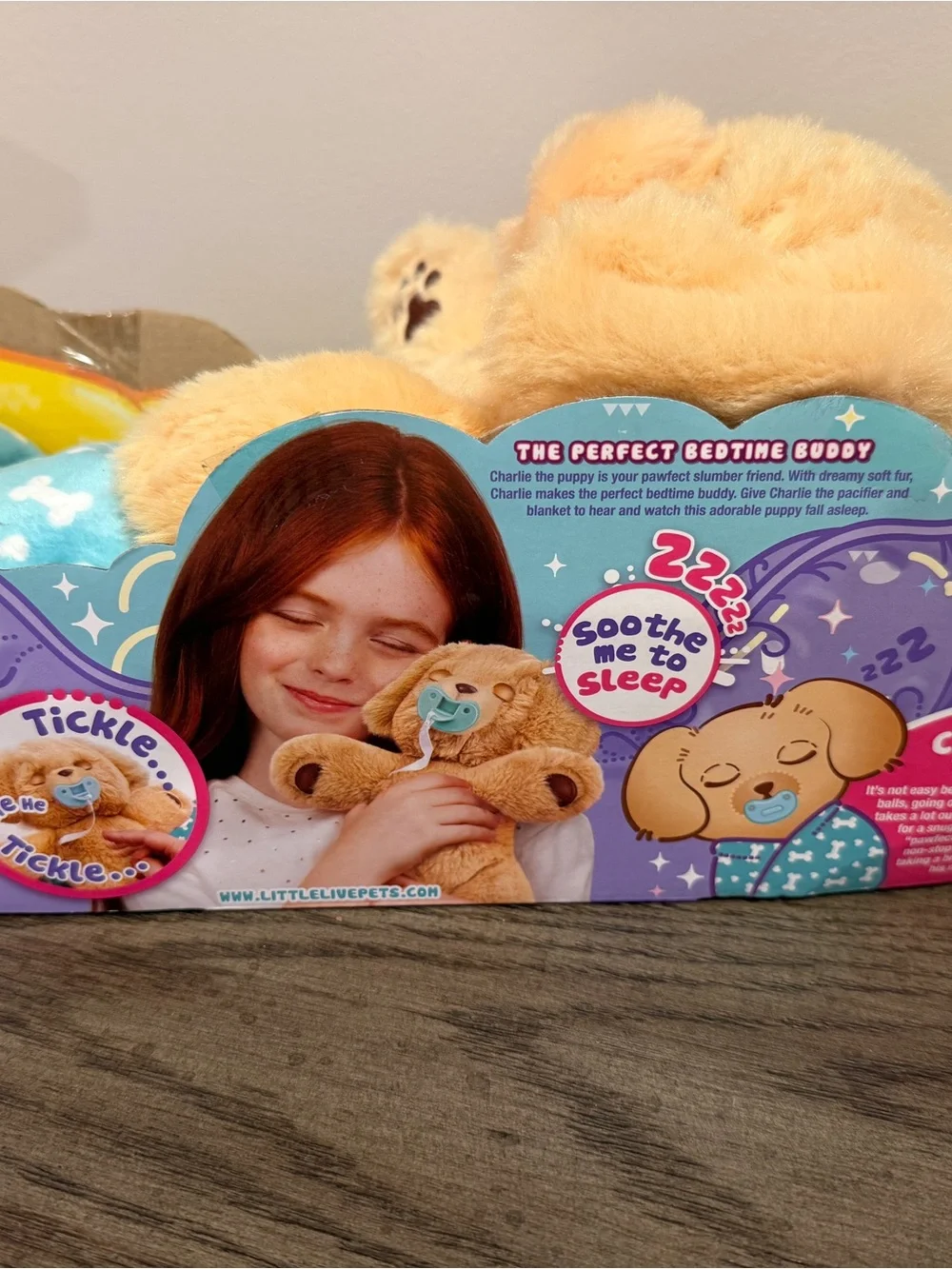 Little Live Pets Cozy Dozys Charlie Puppy Interactive Plush Dog Toy Tested Works